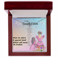 MOM YOU ARE MY ONE IN A MILLION/ FLOWER NAME NECKLACE/WITH ON DEMAND MESSAGE CARD