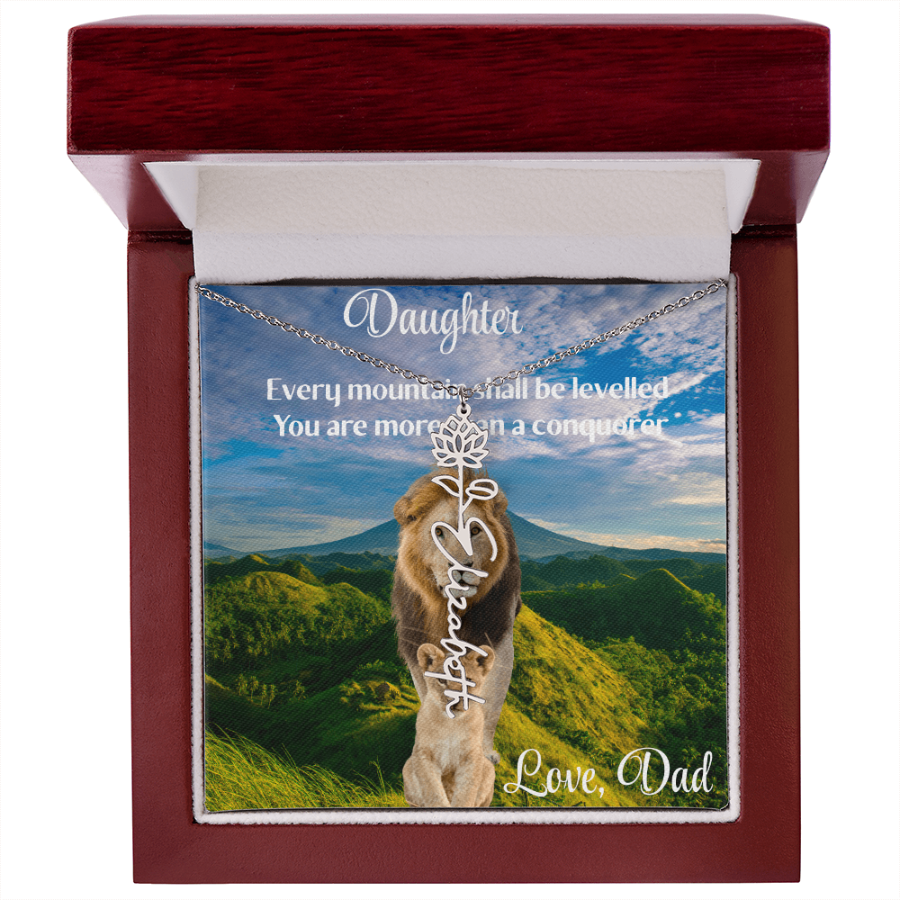 YOU ARE A BEAUTIFUL FLOWER/ FLOWER NAME NECKLACE