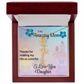 YOUR LOVE HAS SHAPED ME INTO WHO I AM TODAY/ FLOWER NAME NECKLACE/W/ON DEMAND MESSAGE CARD