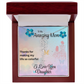 YOUR LOVE HAS SHAPED ME INTO WHO I AM TODAY/ FLOWER NAME NECKLACE/W/ON DEMAND MESSAGE CARD