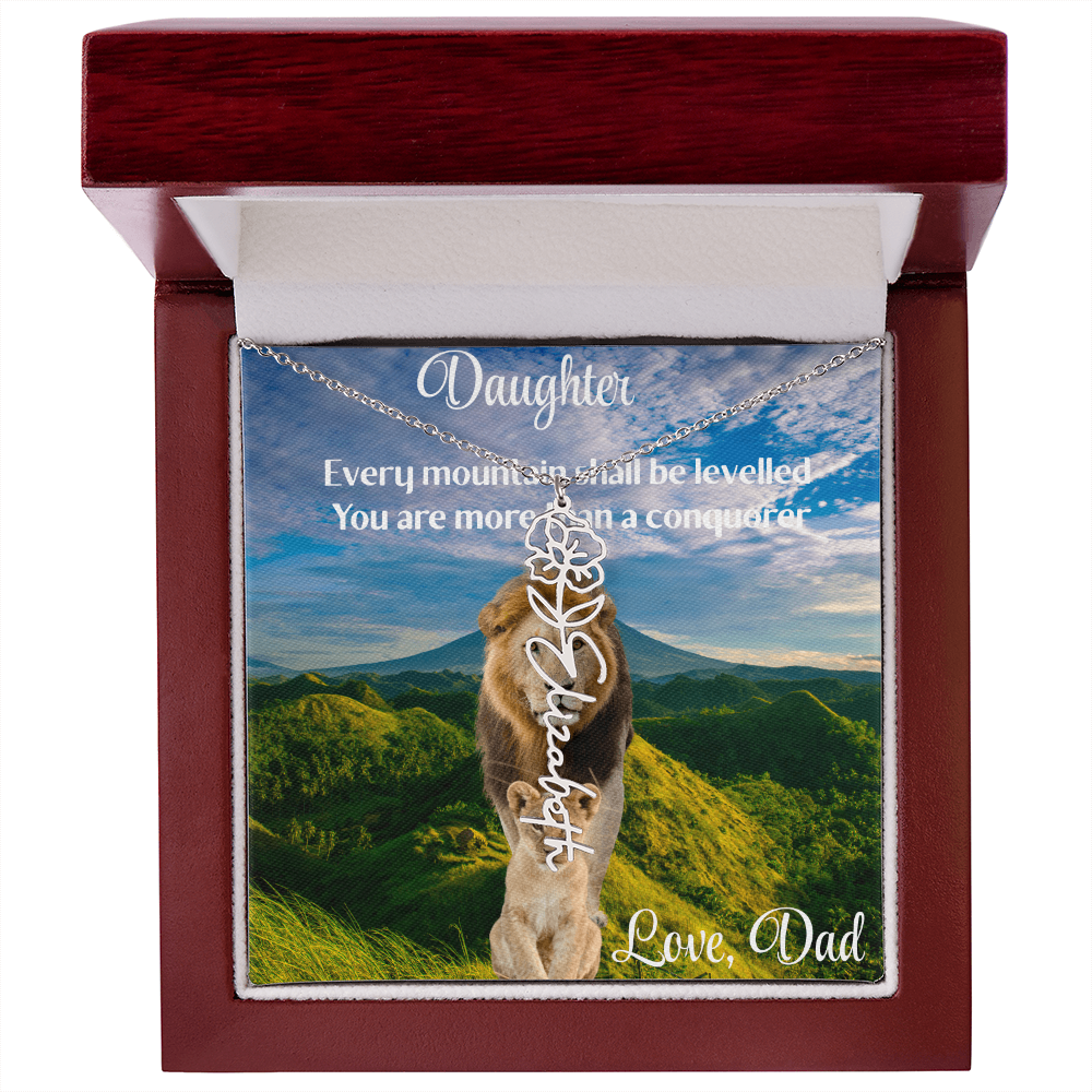 YOU ARE A BEAUTIFUL FLOWER/ FLOWER NAME NECKLACE