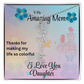 YOUR LOVE HAS SHAPED ME INTO WHO I AM TODAY/ FLOWER NAME NECKLACE/W/ON DEMAND MESSAGE CARD