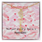TO MY SOULMATE FLOWER NAME NECKLACE