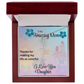 YOUR LOVE HAS SHAPED ME INTO WHO I AM TODAY/ FLOWER NAME NECKLACE/W/ON DEMAND MESSAGE CARD