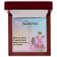 MOM YOU ARE MY ONE IN A MILLION/ FLOWER NAME NECKLACE/WITH ON DEMAND MESSAGE CARD
