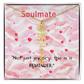 TO MY SOULMATE FLOWER NAME NECKLACE