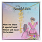 MOM YOU ARE MY ONE IN A MILLION/ FLOWER NAME NECKLACE/WITH ON DEMAND MESSAGE CARD