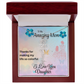 YOUR LOVE HAS SHAPED ME INTO WHO I AM TODAY/ FLOWER NAME NECKLACE/W/ON DEMAND MESSAGE CARD