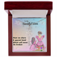 MOM YOU ARE MY ONE IN A MILLION/ FLOWER NAME NECKLACE/WITH ON DEMAND MESSAGE CARD