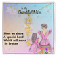MOM YOU ARE MY ONE IN A MILLION/ FLOWER NAME NECKLACE/WITH ON DEMAND MESSAGE CARD