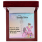 MOM YOU ARE MY ONE IN A MILLION/ FLOWER NAME NECKLACE/WITH ON DEMAND MESSAGE CARD
