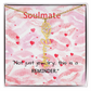 TO MY SOULMATE FLOWER NAME NECKLACE