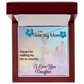 YOUR LOVE HAS SHAPED ME INTO WHO I AM TODAY/ FLOWER NAME NECKLACE/W/ON DEMAND MESSAGE CARD