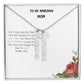 To My Amazing Mom| Multi Vertical Name Necklace (w/MC)