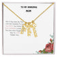 To My Amazing Mom| Multi Vertical Name Necklace (w/MC)