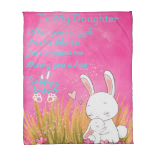 🐰✨ Cozy, Soft & Full of Love – The Perfect Easter Gift! 🎁💜" Coral Fleece 60"x 80"