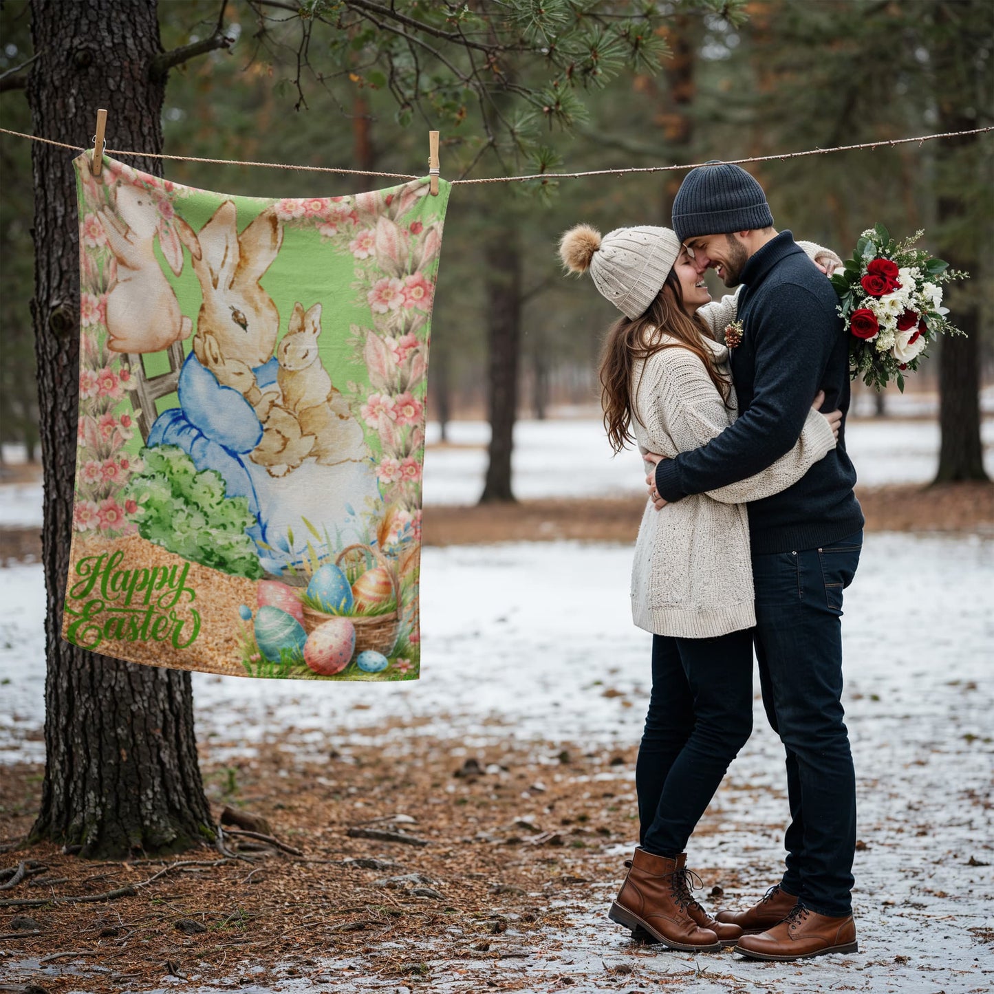 "Wrap Yourself in Easter Joy! 🐰✨ Cozy, Soft & Full of Love –