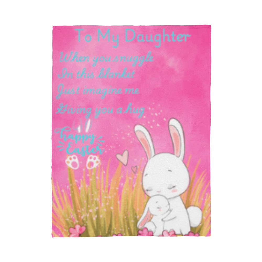 🐰✨ Cozy, Soft & Full of Love – The Perfect Easter Gift! 🎁💜" Coral Fleece 60"x 80"