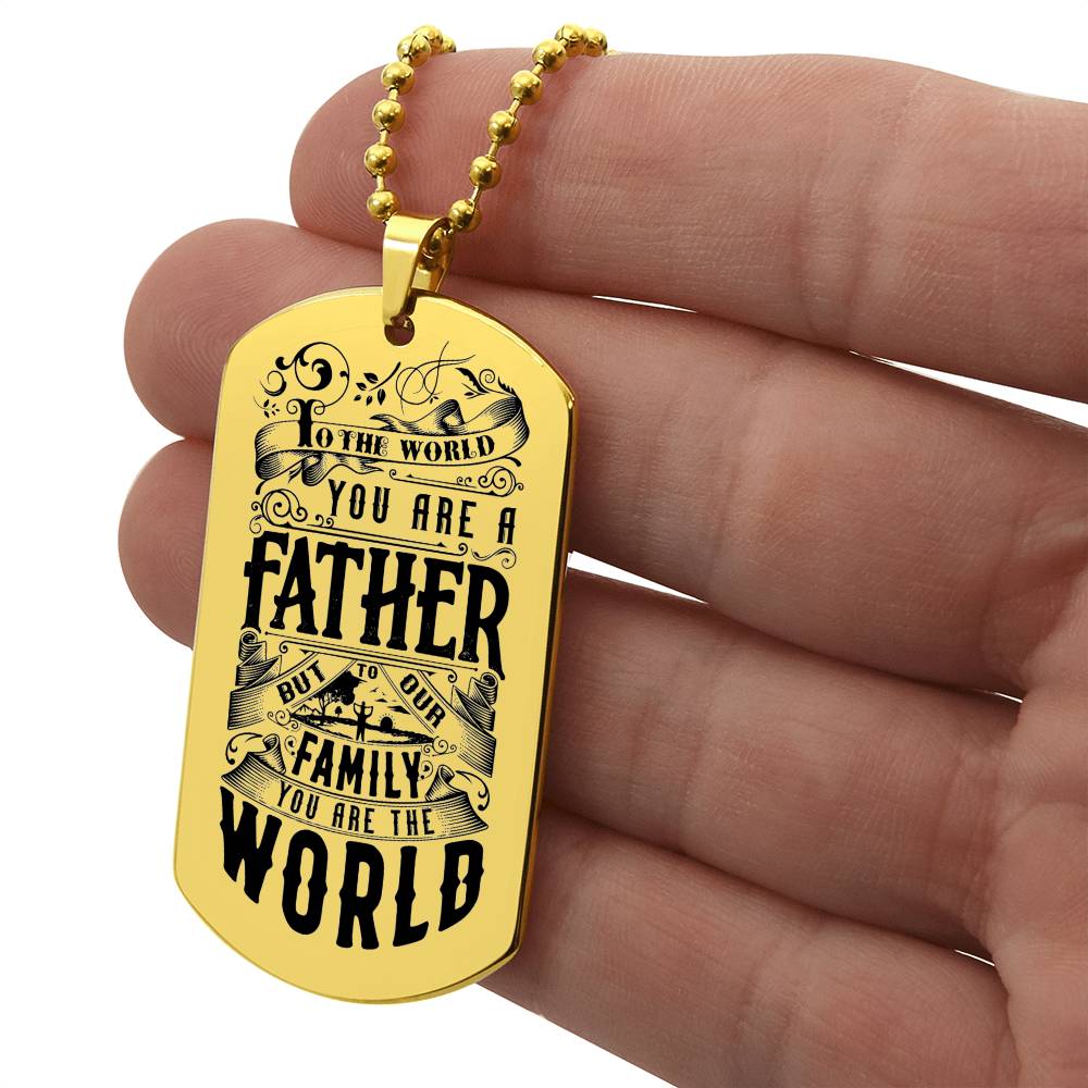 Father's Day | Engraved Dog Tag