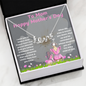 Happy Mother's Day Scripted Love Necklace