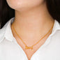 Happy Mother's Day Scripted Love Necklace