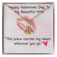 TO MY WIFE ANCHOR PENDANT NECKLACE