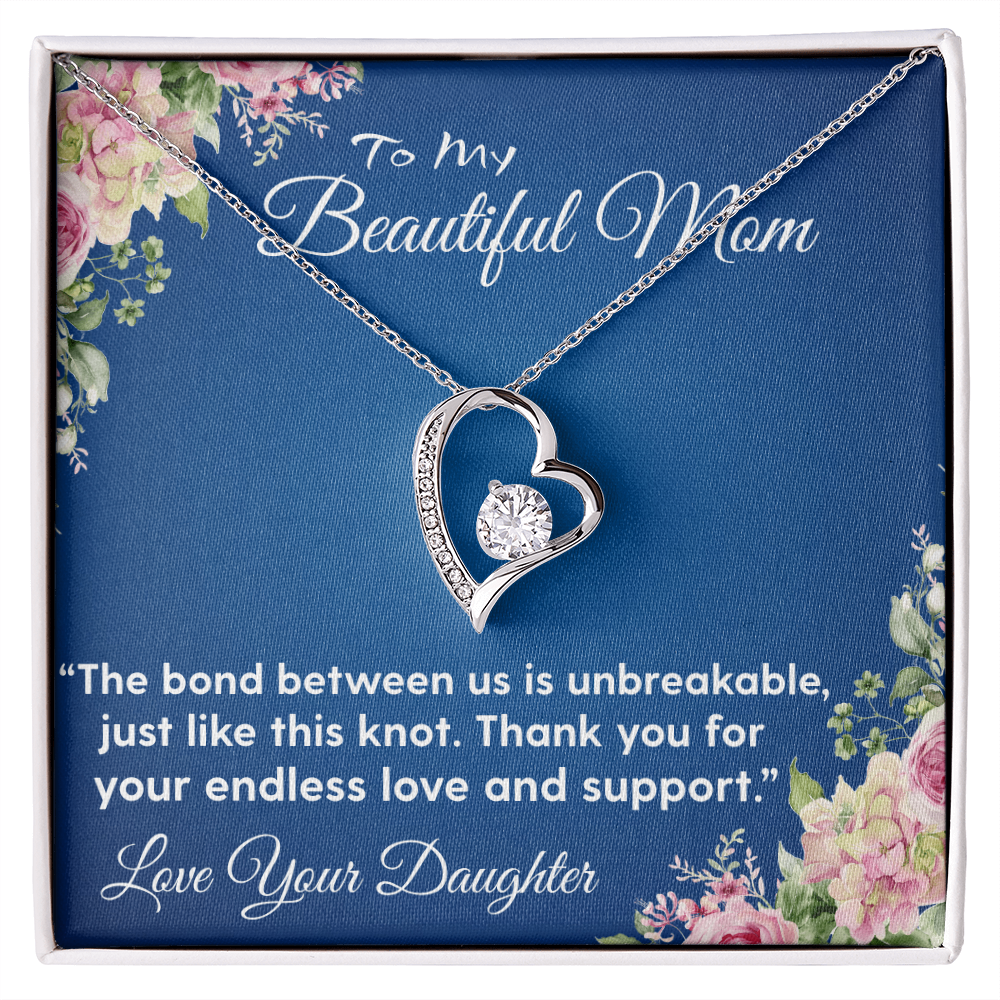 THE BOND BETWEEN US IS UNBREAKABLE/ FOREVER LOVE NECKLACE