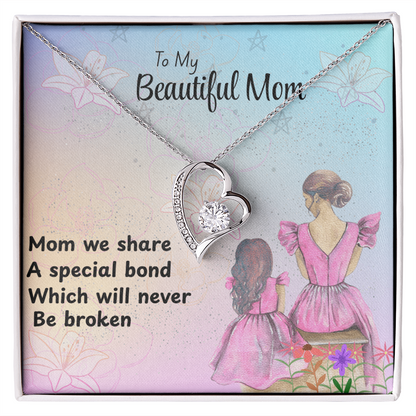 MOM YOU ARE EVERTHING/FOREVER LOVE NECKLACE/WITH ON DEMAND MESSAGE CARD