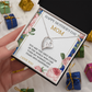 YOU ARE THE FIRST ONE THAT TAUGHT ME HOW TO LOVE/ FOREVER LOVE NECKLACE WITH ON DEMAND MESSAGE CARD
