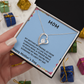 TO OUR FAMILY YOU ARE THE WORLD. FOREVER LOVE NECKLACE/ W/ON DEMAND MESSAGE CARD