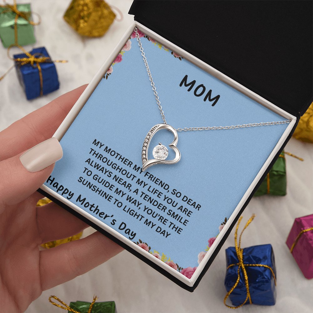 TO OUR FAMILY YOU ARE THE WORLD. FOREVER LOVE NECKLACE/ W/ON DEMAND MESSAGE CARD