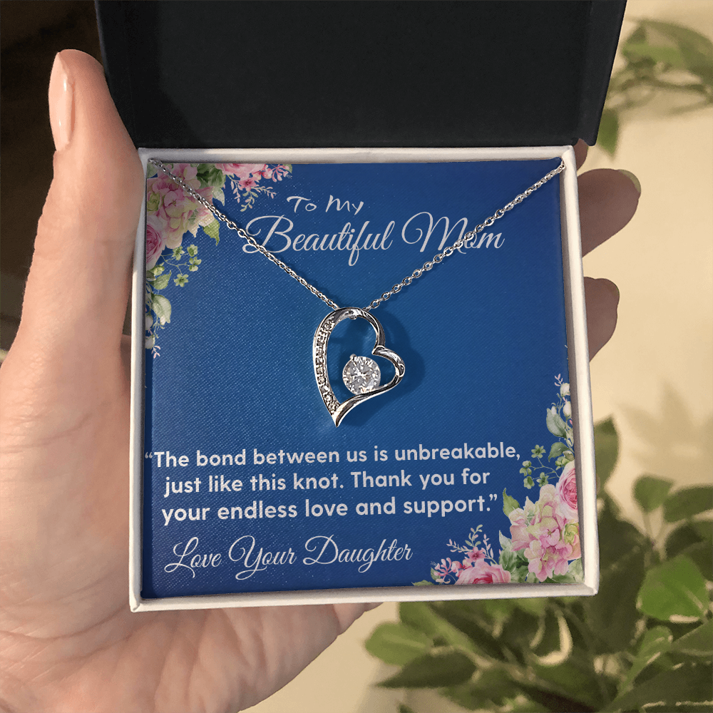 THE BOND BETWEEN US IS UNBREAKABLE/ FOREVER LOVE NECKLACE