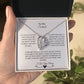 To My Soulmate| Forever Love Necklace with on Demand Message Card