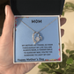 TO OUR FAMILY YOU ARE THE WORLD. FOREVER LOVE NECKLACE/ W/ON DEMAND MESSAGE CARD