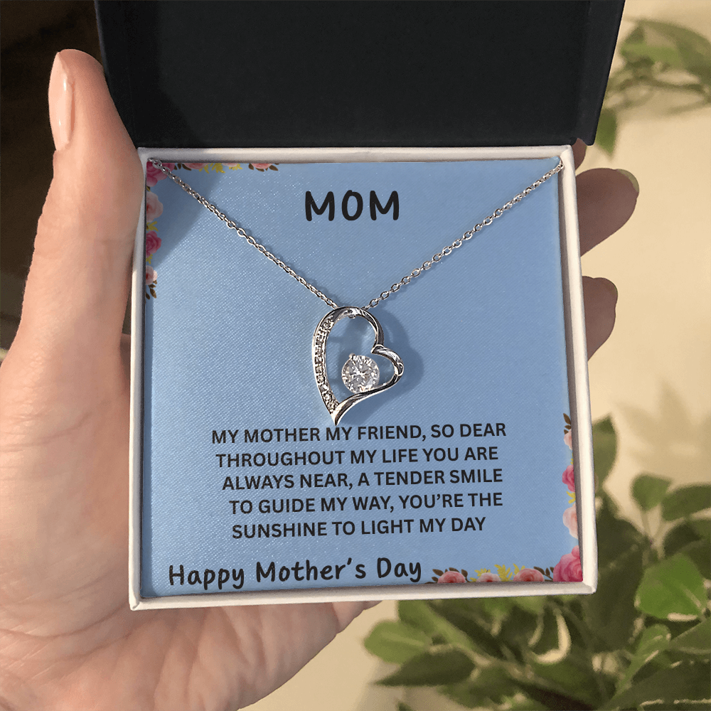 TO OUR FAMILY YOU ARE THE WORLD. FOREVER LOVE NECKLACE/ W/ON DEMAND MESSAGE CARD