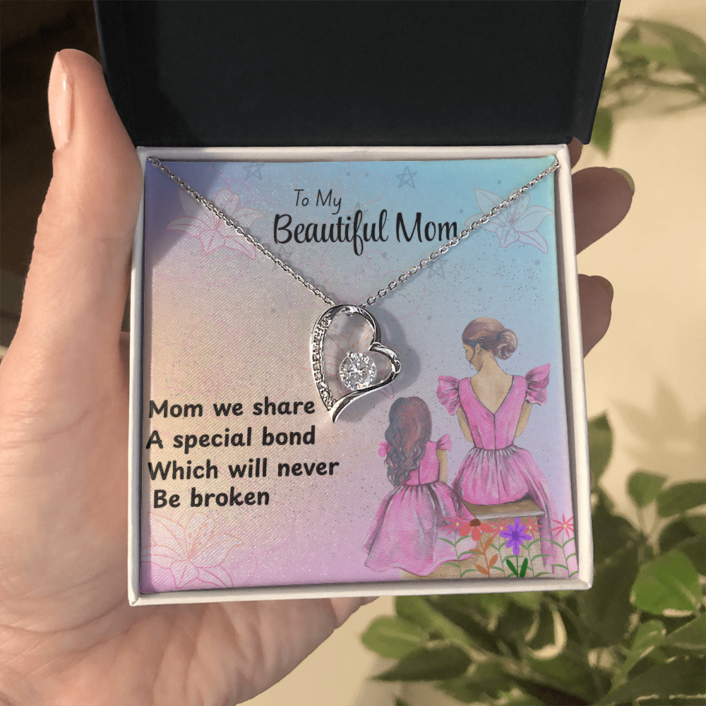 MOM YOU ARE EVERTHING/FOREVER LOVE NECKLACE/WITH ON DEMAND MESSAGE CARD