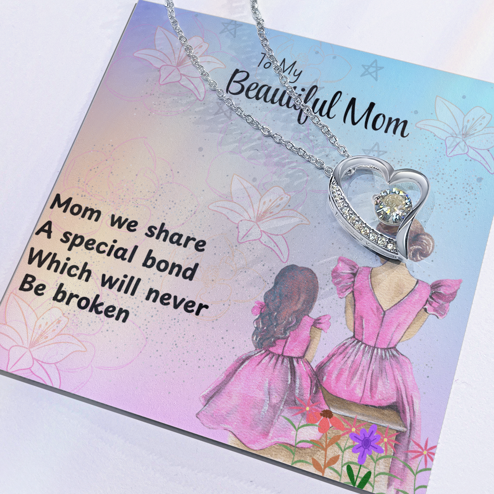 MOM YOU ARE EVERTHING/FOREVER LOVE NECKLACE/WITH ON DEMAND MESSAGE CARD