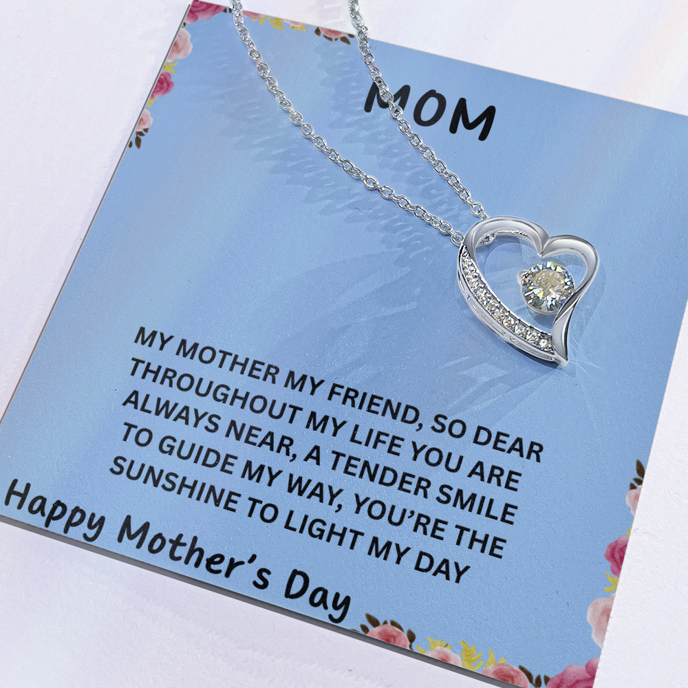 TO OUR FAMILY YOU ARE THE WORLD. FOREVER LOVE NECKLACE/ W/ON DEMAND MESSAGE CARD