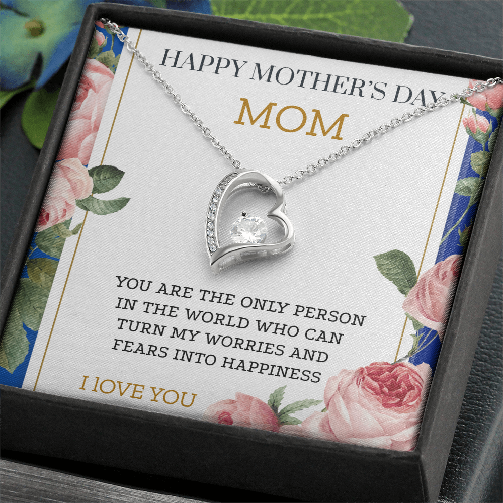 YOU ARE THE FIRST ONE THAT TAUGHT ME HOW TO LOVE/ FOREVER LOVE NECKLACE WITH ON DEMAND MESSAGE CARD