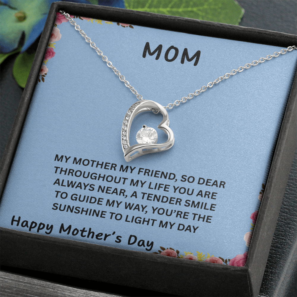 TO OUR FAMILY YOU ARE THE WORLD. FOREVER LOVE NECKLACE/ W/ON DEMAND MESSAGE CARD
