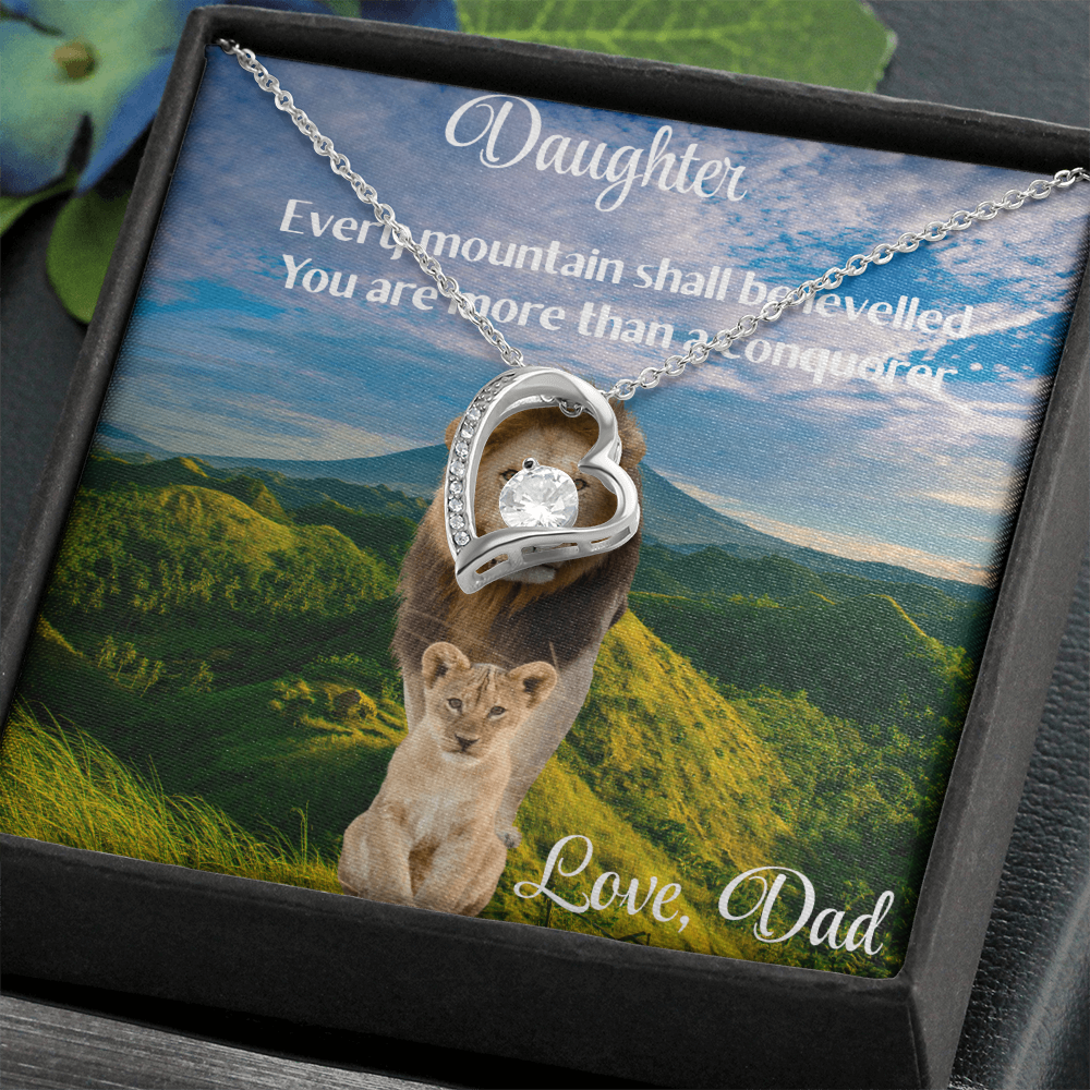 FOREVER & ALWAYS MY BEAUTIFUL DAUGHTER/ FOREVER LOVE NECKLACE