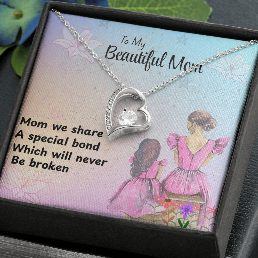 MOM YOU ARE EVERTHING/FOREVER LOVE NECKLACE/WITH ON DEMAND MESSAGE CARD