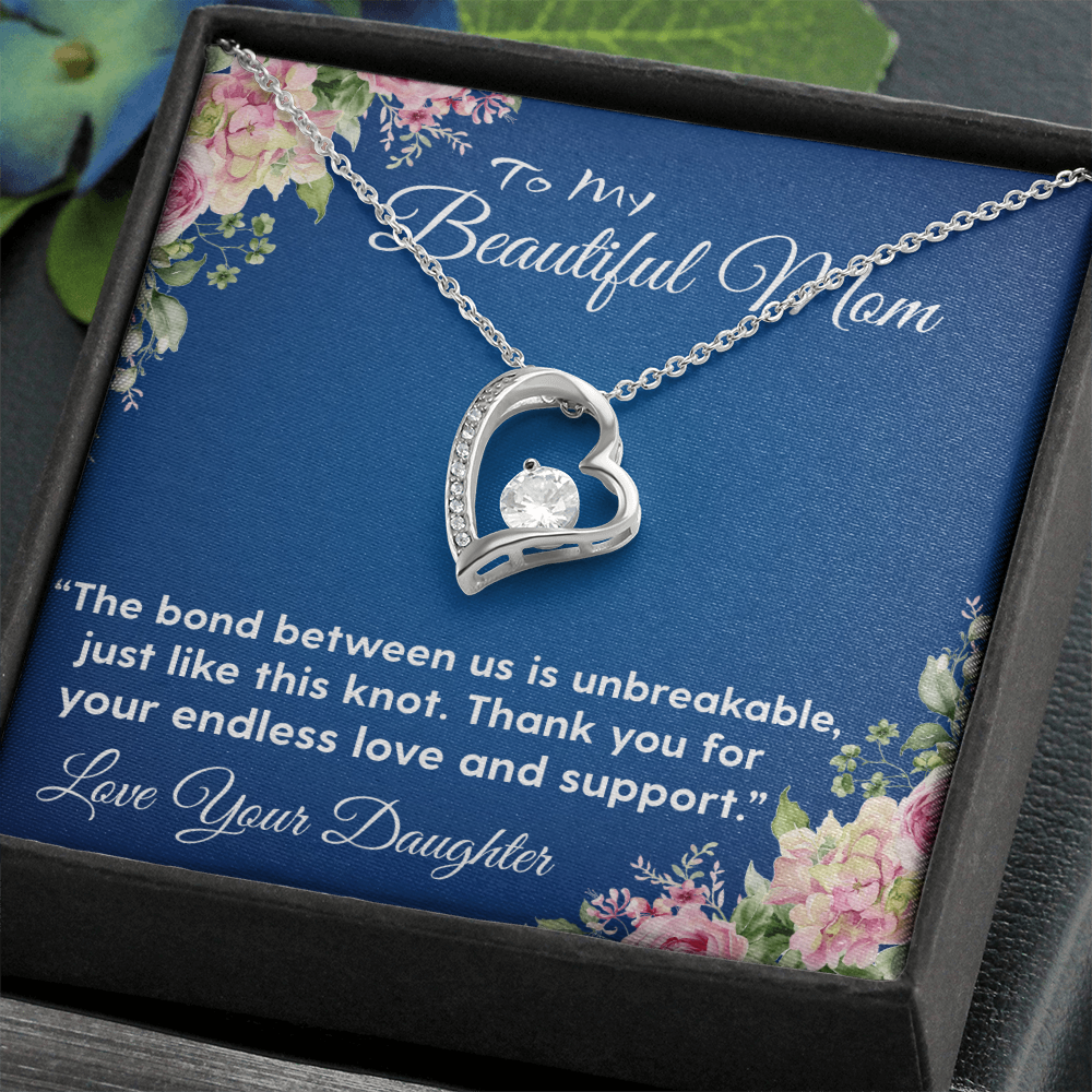 THE BOND BETWEEN US IS UNBREAKABLE/ FOREVER LOVE NECKLACE