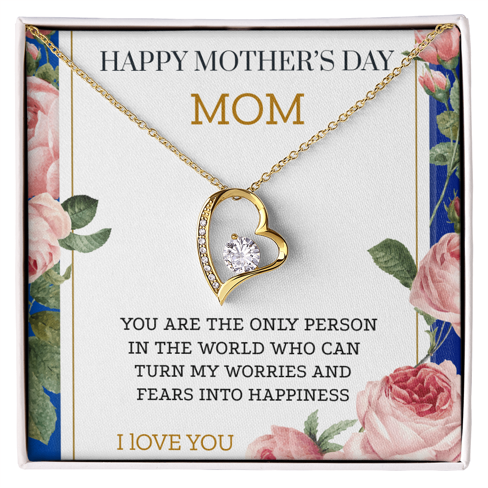 YOU ARE THE FIRST ONE THAT TAUGHT ME HOW TO LOVE/ FOREVER LOVE NECKLACE WITH ON DEMAND MESSAGE CARD
