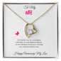 To My Wife Forever Love Necklace With On Demand Message Card