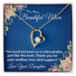 THE BOND BETWEEN US IS UNBREAKABLE/ FOREVER LOVE NECKLACE