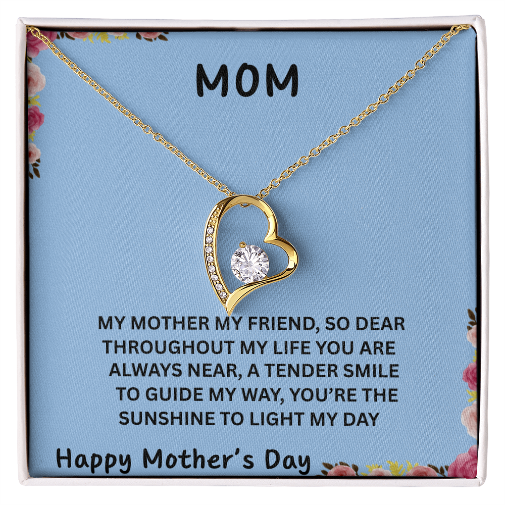 TO OUR FAMILY YOU ARE THE WORLD. FOREVER LOVE NECKLACE/ W/ON DEMAND MESSAGE CARD