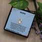 TO OUR FAMILY YOU ARE THE WORLD. FOREVER LOVE NECKLACE/ W/ON DEMAND MESSAGE CARD