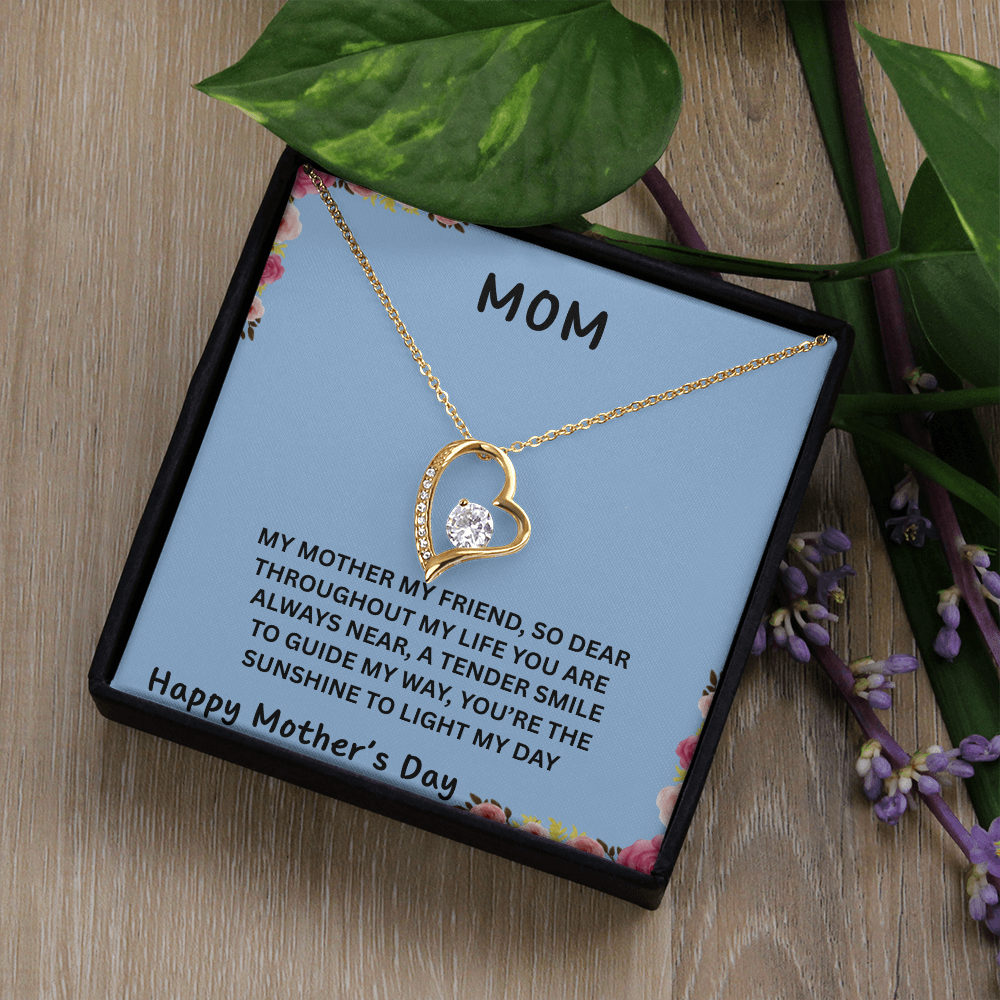 TO OUR FAMILY YOU ARE THE WORLD. FOREVER LOVE NECKLACE/ W/ON DEMAND MESSAGE CARD