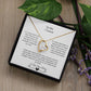 To My Soulmate| Forever Love Necklace with on Demand Message Card